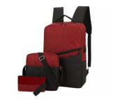 Unisex 3 Pcs Sets Business Laptop Backpack - Red  - Similar Product Imag - ID 46016