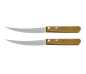 Royalford RF10772 2 Pieces Fruit Knife Set with Wooden Handle - Silver and Brown  - Similar Product Imag - ID 119709