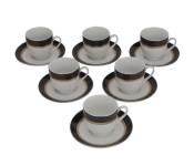 Royalford RF10556 12 Piece Tea Cup and Saucer Set - White  - Similar Product Imag - ID 119558