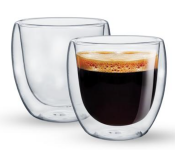 Royalford RF10525 250ml Borosilicate Glass 2 Piece Double Wall Cup Set  - Similar Product Imag - ID 119545