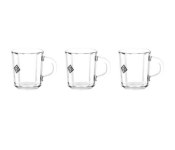 Royalford RF10290 235ml 3 Piece Glass Mug with Handle  - Similar Product Imag - ID 119460