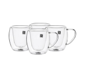 Royalford RF10570 80ml Borosilicate Glass 4 Piece Double Wall Mug Set  - Similar Product Imag - ID 119561