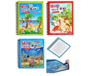 4 Pieces Magic Water Book Reusable for Painting Children's Cartoon Images with Water Pen  - Similar Product Imag - ID 119582