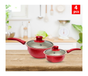 Pack of 4 Pieces DDSTK Granite Coating Non Stick Cookware Set JA057