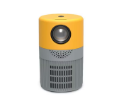 Portable 100 Inch FHD 1080P Mini Projector Home Theater -Yellow
