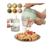 4 In 1 Handheld Electric Vegetable Cutter Set Image