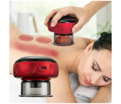 Generic Electric Cup Body Massage Therapy Vacuum Cupping Anti-Cellulite Burning Slimming - Red and Black  - Similar Product Imag - ID 120826