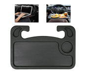 Steering Wheel Desk for Writing Laptop or Dining Food - Black