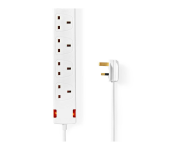 Nedis EXS630G1WT 3 Meter Type G 6-Way Cable Extension Socket - White  - Similar Product Imag - ID 123037