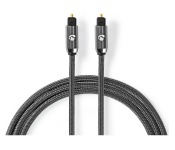 Nedis CATB25000GY10 1 Meter Optical Audio Cable TosLink Male - Gun Metal Grey  - Similar Product Imag - ID 123341