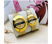 Zen Modo Radel 104 Set of 2 Piece Happy Romantic Couple Analog Watch - Golden
