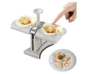 Double Head Automatic Dumpling Maker Mould Kitchen Accessory - Silver  - Similar Product Imag - ID 124139