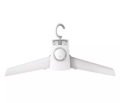 Portable Electric Hot Air Clothes Shoes Dryer Folding Hanger - White