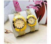 Zen Modo Radel 110 Set of 2 Piece Happy Romantic Couple Analog Watch - Golden