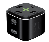 Promate Multi-Port Hub USB-C Charging Station - Black