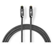 Nedis CATB25000GY20 2 Meter Optical Audio Cable TosLink Male - Gun Metal Grey  - Similar Product Imag - ID 123340