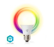 Nedis WIFILC11WTE27 Full Colour and Warm White E27 WiFi Smart LED Bulb - White  - Similar Product Imag - ID 123324