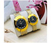 Zen Modo Radel 105 Set of 2 Piece Happy Romantic Couple Analog Watch - Golden