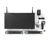 Nedis MPWL621BK 16-Channel and 2 Microphones Included Wireless Microphone Set - Black  - Similar Product Imag - ID 123316