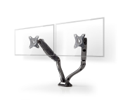 Nedis MMNTDO100BK 10-32 Inch Full Motion Desk Dual Monitor Mount - Black  - Similar Product Imag - ID 123047