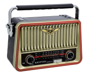Krypton KNR6373 Rechargeable Multifunction Radio with Solar Panel Image