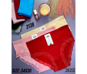 Combo of 6 pcs turkey style ladies panties Z3138 Free Size (34x30)Assorted