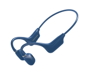 Promate Bone Conduction Lightweight Sweatproof Bluetooth Wireless Headphones Headphones with Built-in Mic - Blue