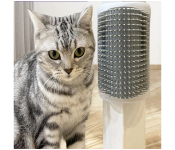 GTC 22000947 Cat Corner Self Groomer with Catnip Wall Corner Massage Comb Corner Scratcher - Grey  - Similar Product Imag - ID 124359