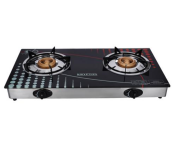Krypton KNGC6002 Double Burner Stainless Steel Gas Stove with Glass Top