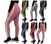 4242 Striped Casual High Waist Full Length Thick Warm Cotton Knitted Long Leggings Stretch Pants for Women   - Similar Product Imag - ID 124993