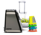 Geepas GSM63022UK 200Watts Stainless Steel 4 In 1 Electric Salad Maker - Grey  - Similar Product Imag - ID 124454