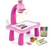 Child Learning Desk with Smart Projector Educational Painting Image