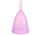 4 Piece Reusable Soft Silicone Period Menstrual Cup Pink - Large