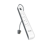 Belkin 4Way 2USB 2Meter Surge Protection Strip - White  - Similar Product Imag - ID 125175