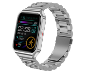 TW3 Bluetooth Call NFC Sport Fitness Tracker Slim Wristlet Smart Watch - Silver