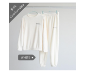 Winter Flannel Velvet Pajamas Sets Sleepwear for Women - White  - Similar Product Imag - ID 126213