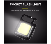 Portable Pocket Flashlight Keychains Mini Lantern LED Flashlight Work Light USB Rechargeable For Outdoor Camping Light Corkscrew  - Similar Product Imag - ID 127891