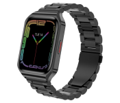 TW3 Bluetooth Call NFC Sport Fitness Tracker Slim Wristlet Smart Watch - Black