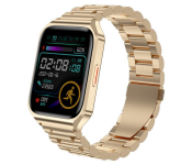 TW3 Bluetooth Call NFC Sport Fitness Tracker Slim Wristlet Smart Watch - Golden Bronze