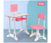 Vavas 70 X 45cm Kids Study Table With Chair For Girls - Pink And White  - Similar Product Imag - ID 128049