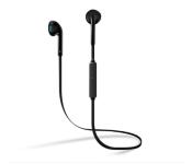 Wireless Bluetooth Neck Band Stereo Headset - Black