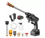 Generic 48V High Pressure Portable Washer Cordless Car Washing Gardening Tool Spray Gun - Black