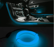 2 Meter New Spider Neon Ambient Car Cold Light Line - Blue  - Similar Product Imag - ID 127985