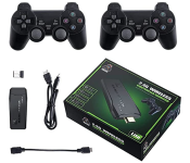 Classic M8 Game Stick 4K Game Console with Two 2.4G Wireless Gamepads Dual Players HDMI Output Built in 10000 Classic Games Compatible with Android TV/PC/Laptop/Projector