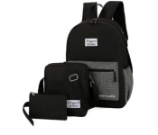 Set of 3 Pieces Laptop Backpack Unisex 