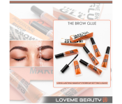 Set of 3 Loveme Beauty Eye Brow Fixing Long Lasting Waterproof Essential Gel with Brush