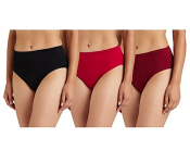 Pack of 3 Ideal Women's Comfy Cotton Stretchable Soft Line Panty - 85cm