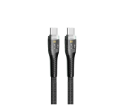 Trands TR-CA696 Multi-layer Shielding Reliable Conductivity and Stable charging 100W Type-C-Cable -Black