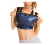 GTC 22000975 Weight Loss Sweat Top Sauna Shirt Vest for Women L -Black  - Similar Product Imag - ID 130055