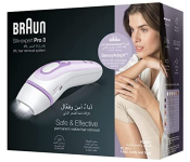 Braun PL3011 Silk-Expert Pro 3 Legs body and face hair removal Micro-Grip tweezer technology Waterproof Venus Smooth Razor -White and Lilac